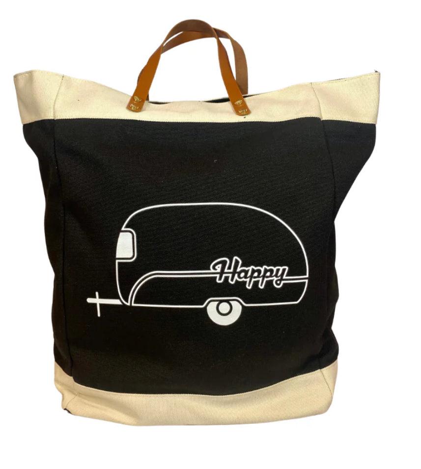 happy tote bag